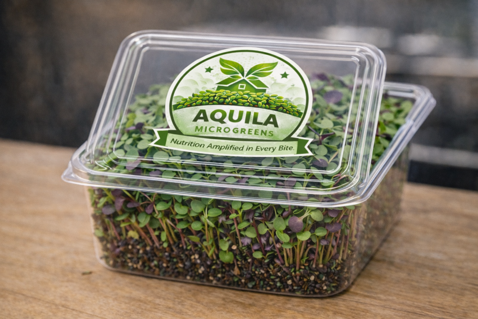 Harvest-ready microgreens