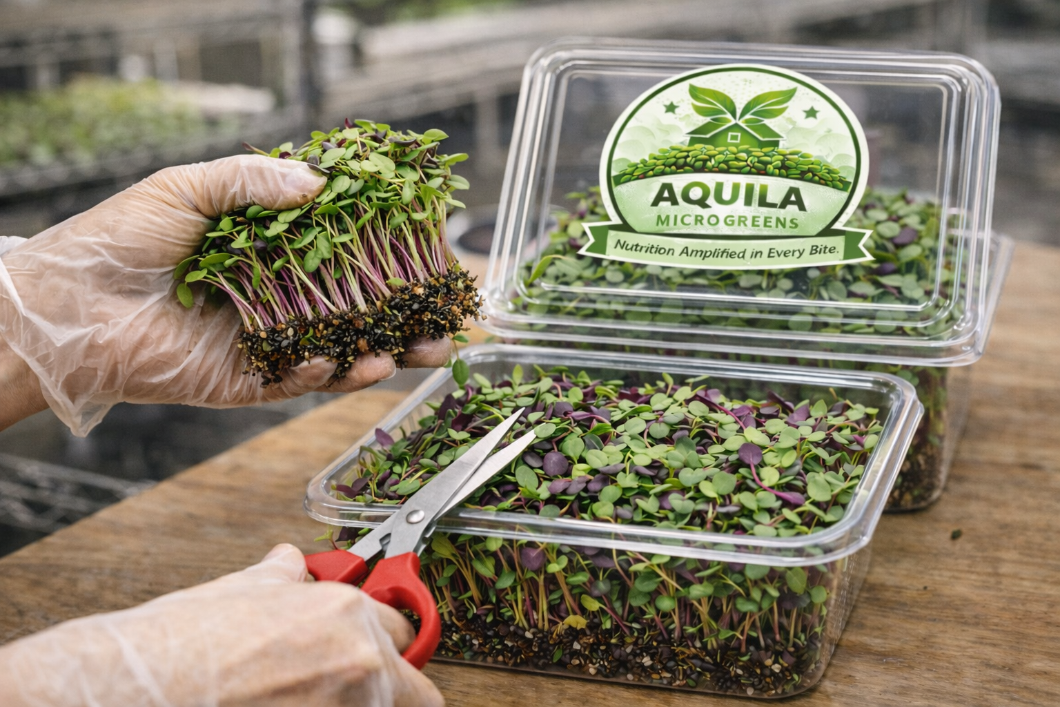 Indoor microgreens setup